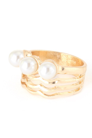 Layered Pearl Ring