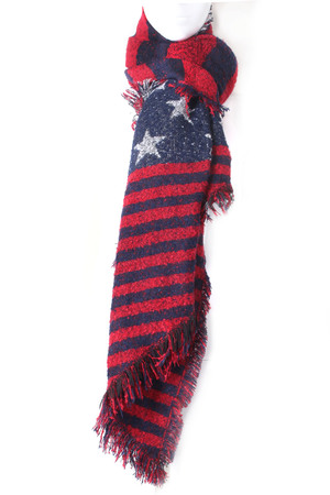 American Flag Blanket Scarf