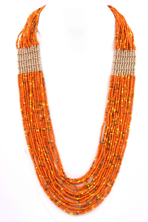 Layered Seed Bead Necklace
