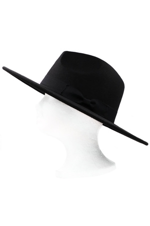 Bow Band Fedora Hat