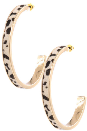 Metal Leopard Earrings