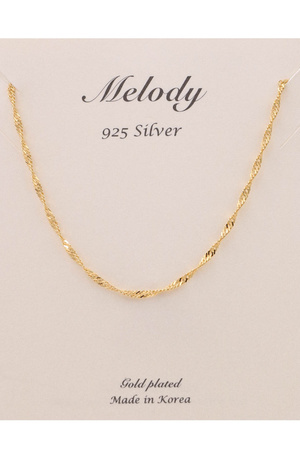 Sterling Silver Twisted Chain Necklace