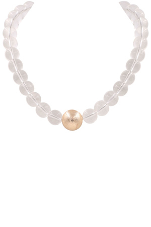 Glass Ball Marble Necklace