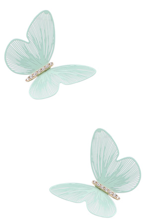 Matte Butterfly Earrings