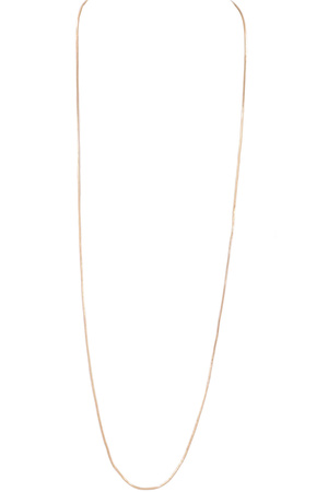 Square Chain Long Necklace
