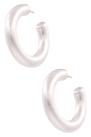 Metal Big Open Hoop Earrings