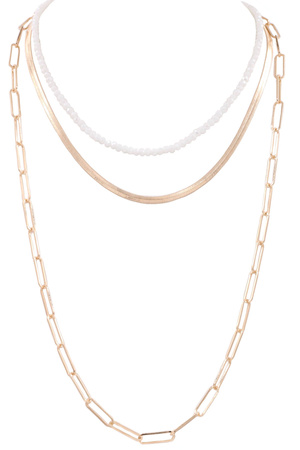 Chain Layered 3-Piece Necklace Set