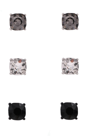 Glass Jewel Post Earrings