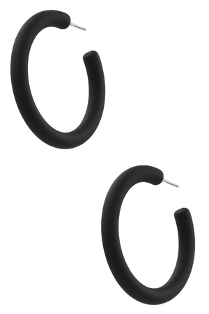 Matte Ring Hoop Earrings