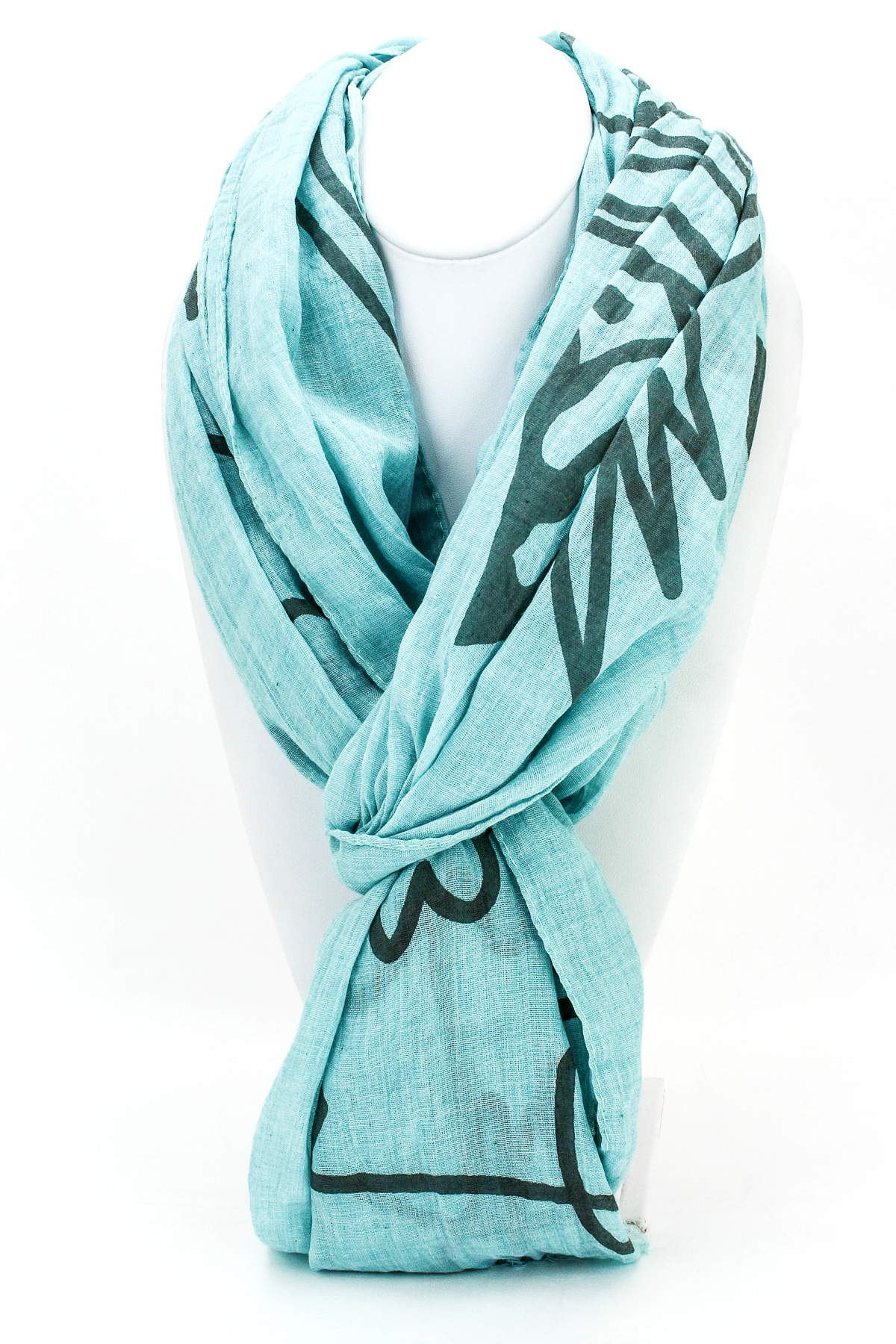 Woven Owl Print Scarf - Scarves