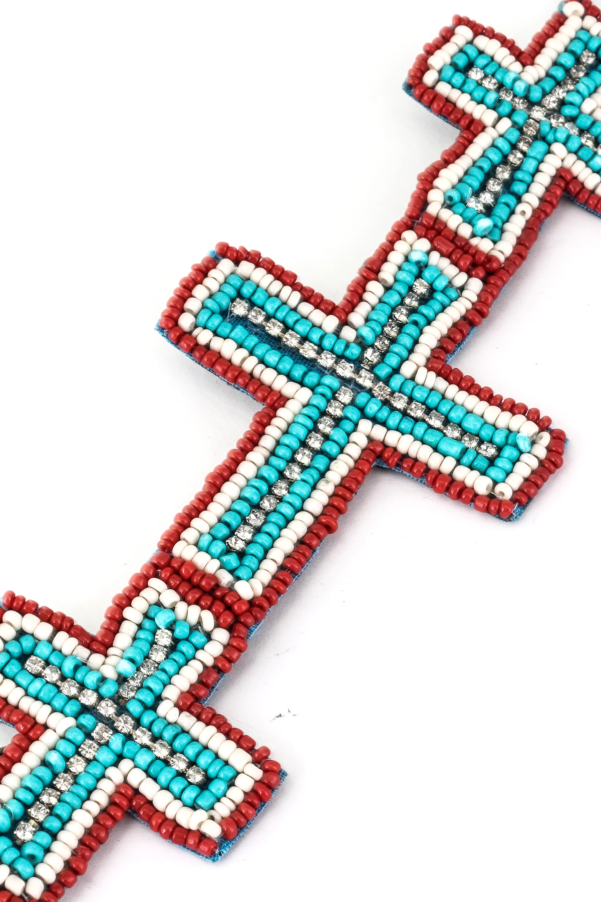 Three Cross Seed Bead Headband - Hair Accessories