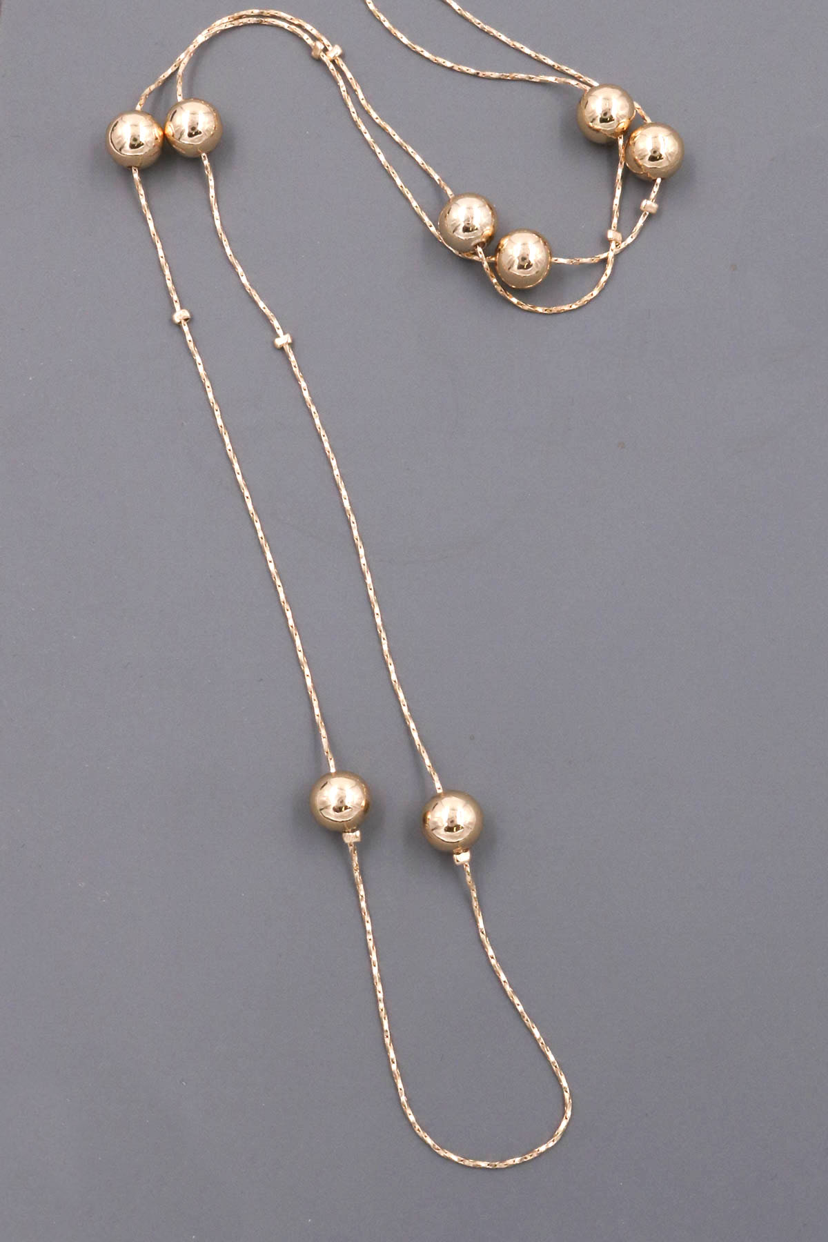 GOLD Ball Station Necklace Necklaces