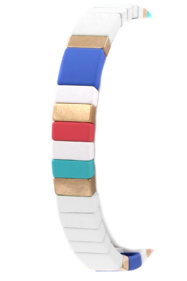 Metal Tile Bracelet - Bracelets