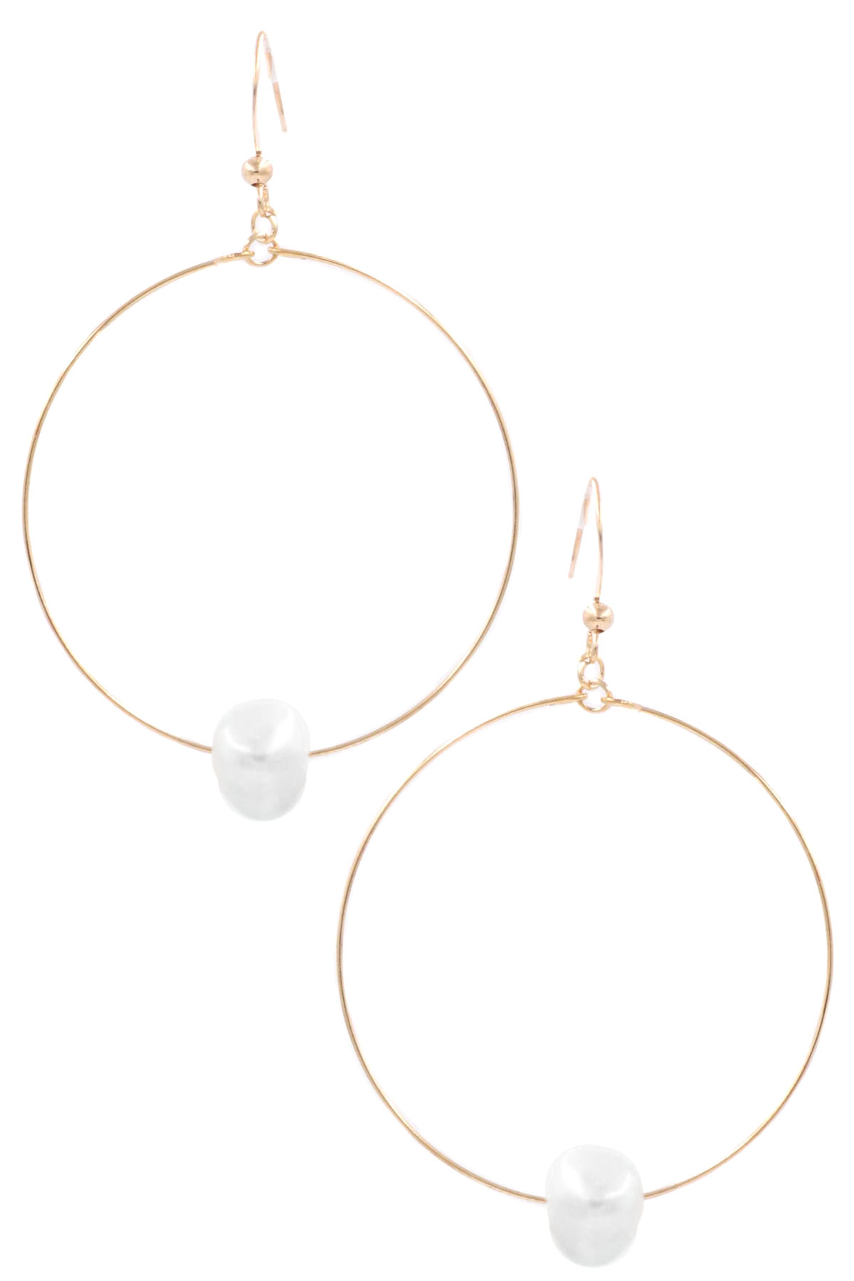 Pearl Hoop Earrings