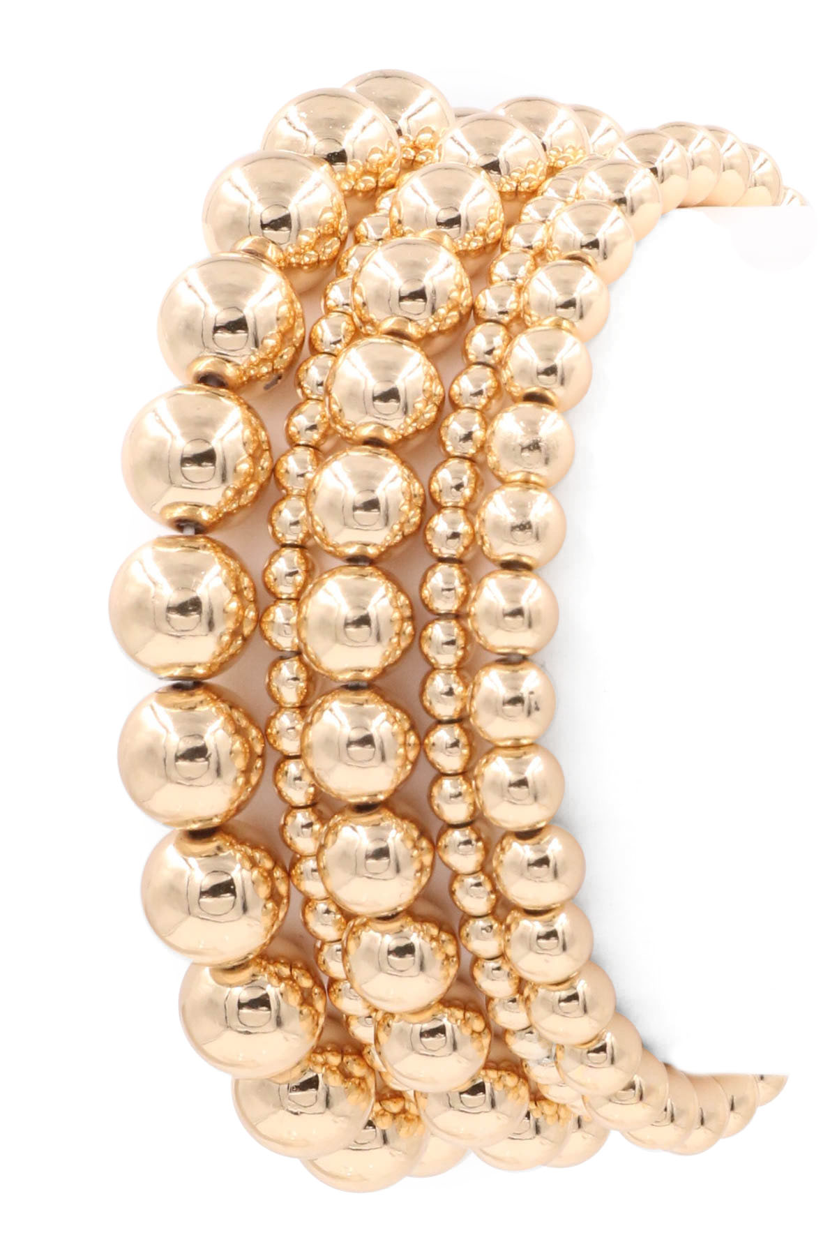 GOLD Layered Bead Bracelet Bracelets