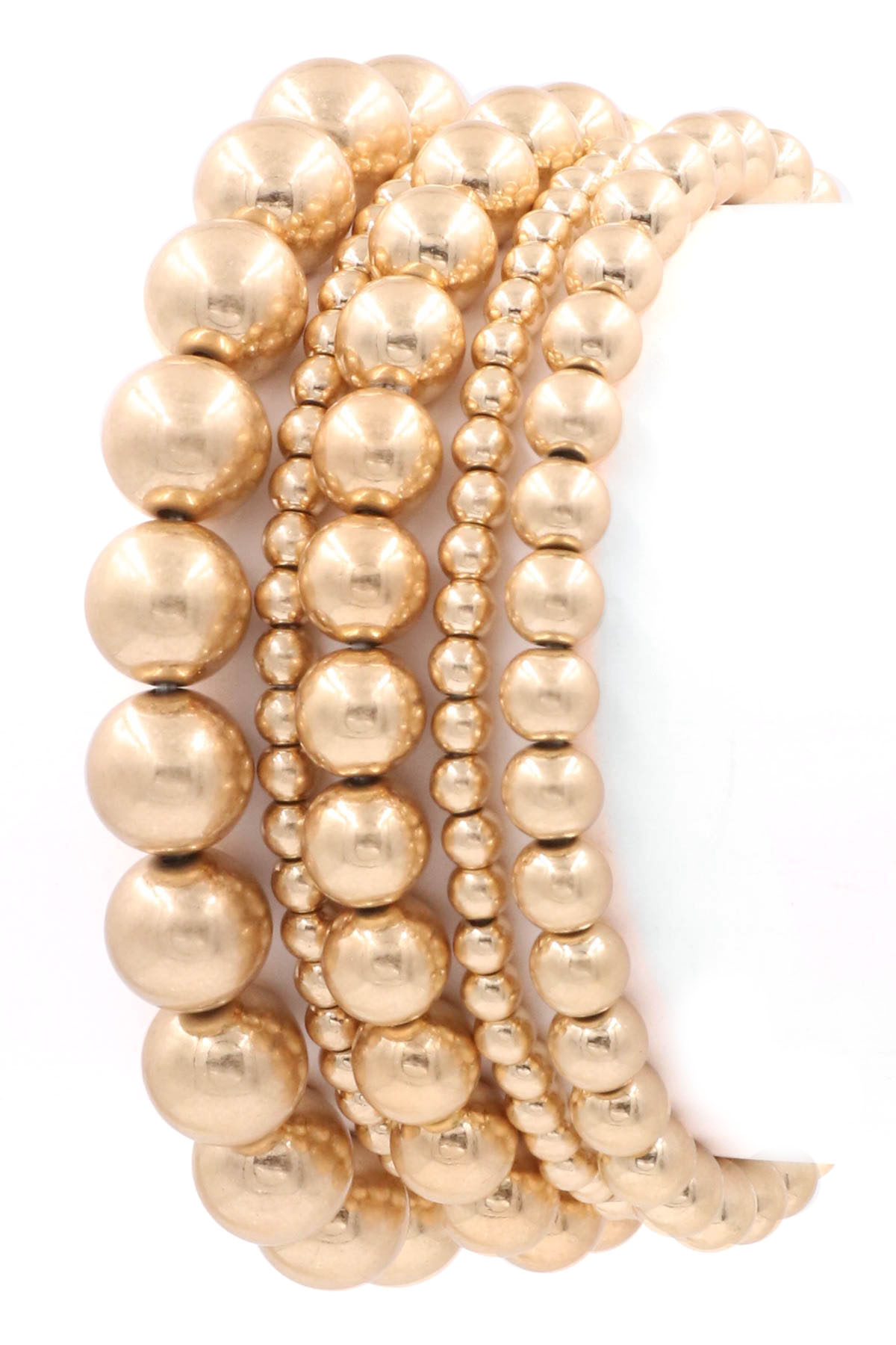 WORN GOLD Layered Bead Bracelet Bracelets