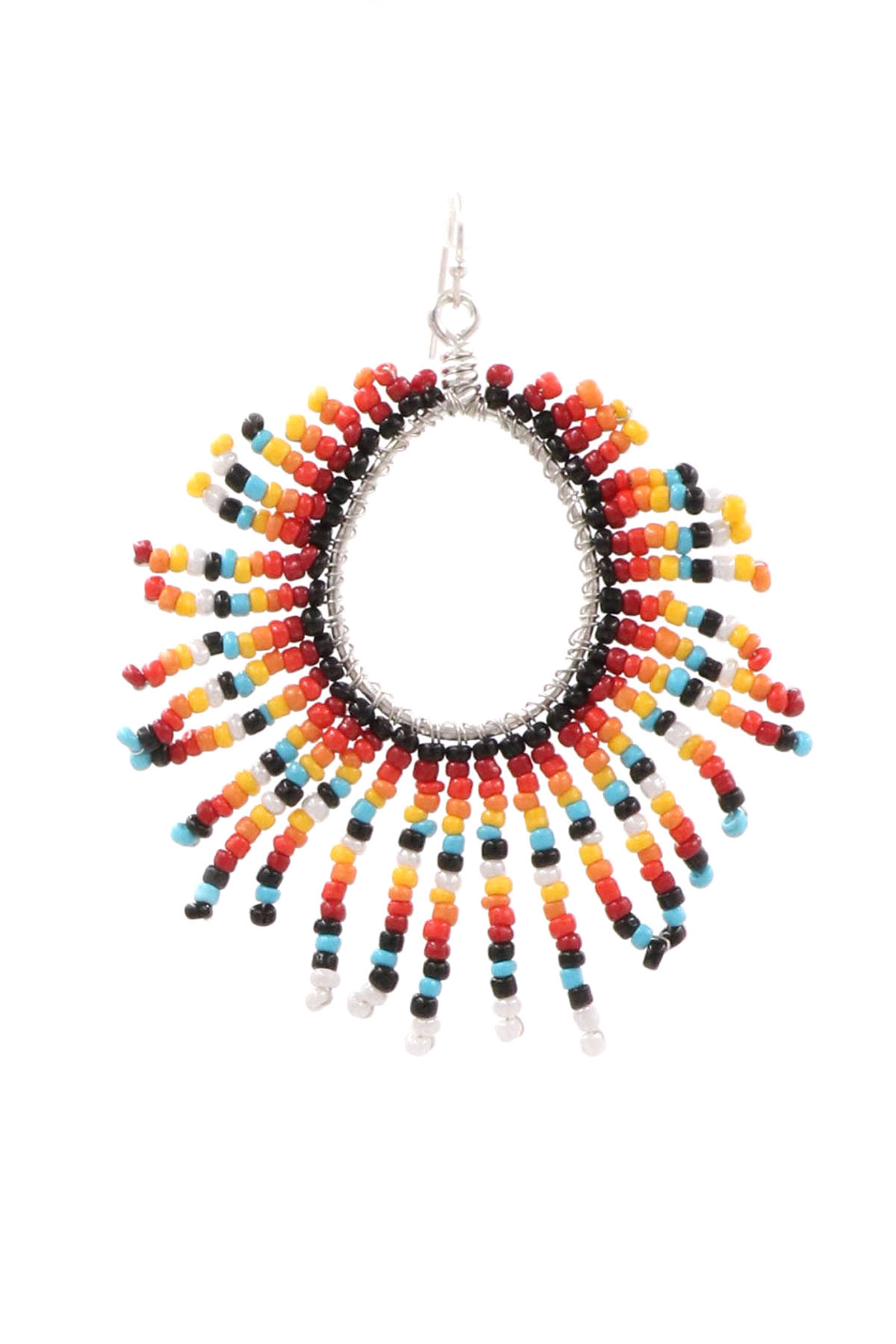 Seed Bead Drop Earrings