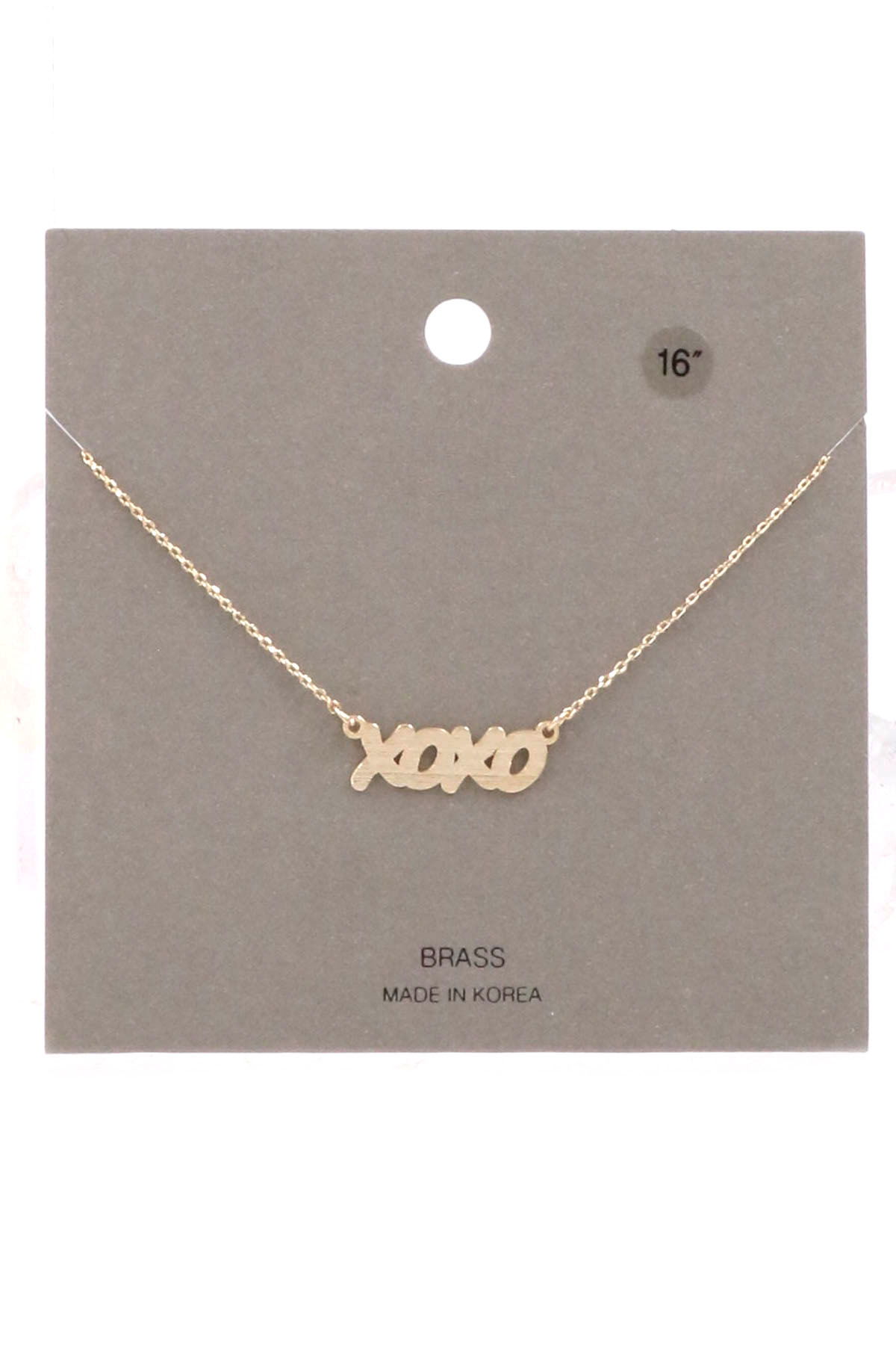 WORN GOLD XOXO Pendant Necklace Necklaces