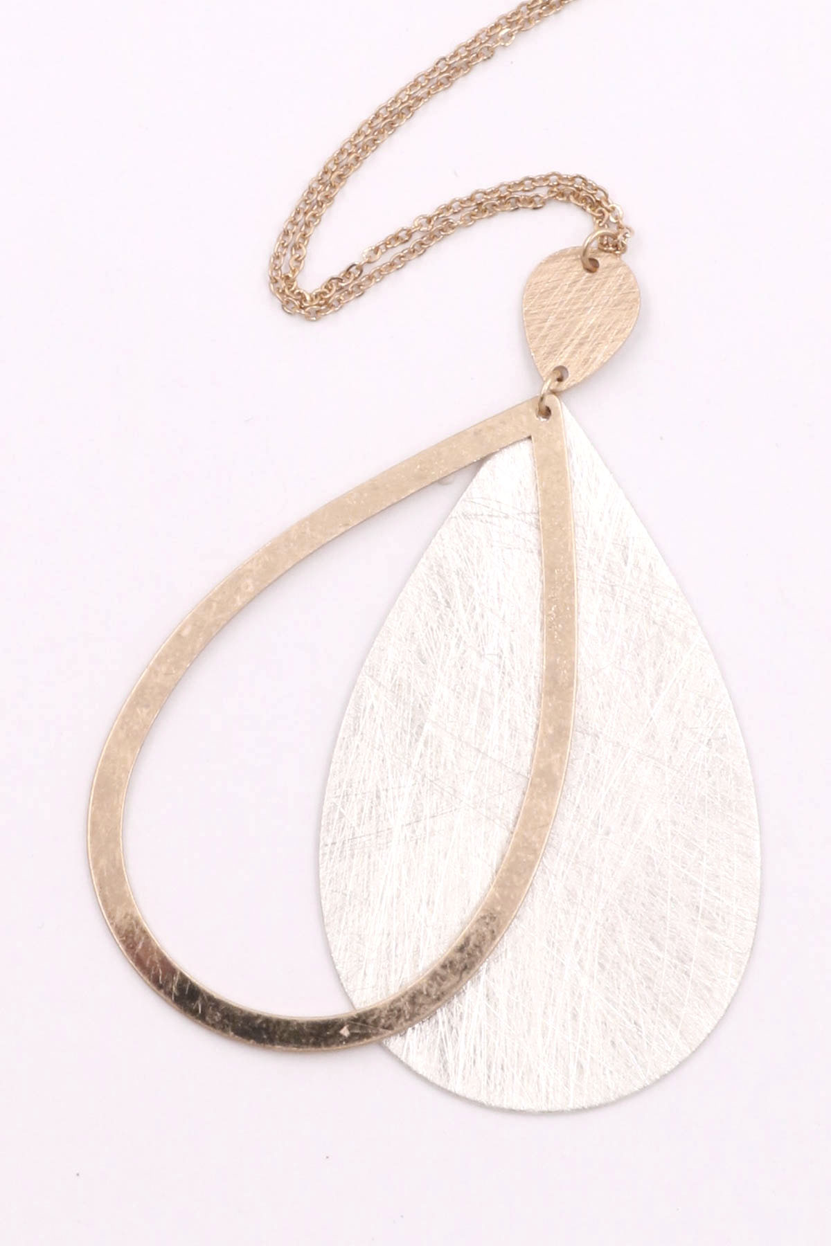 WORN GOLD Teardrop Pendant Necklace Necklaces