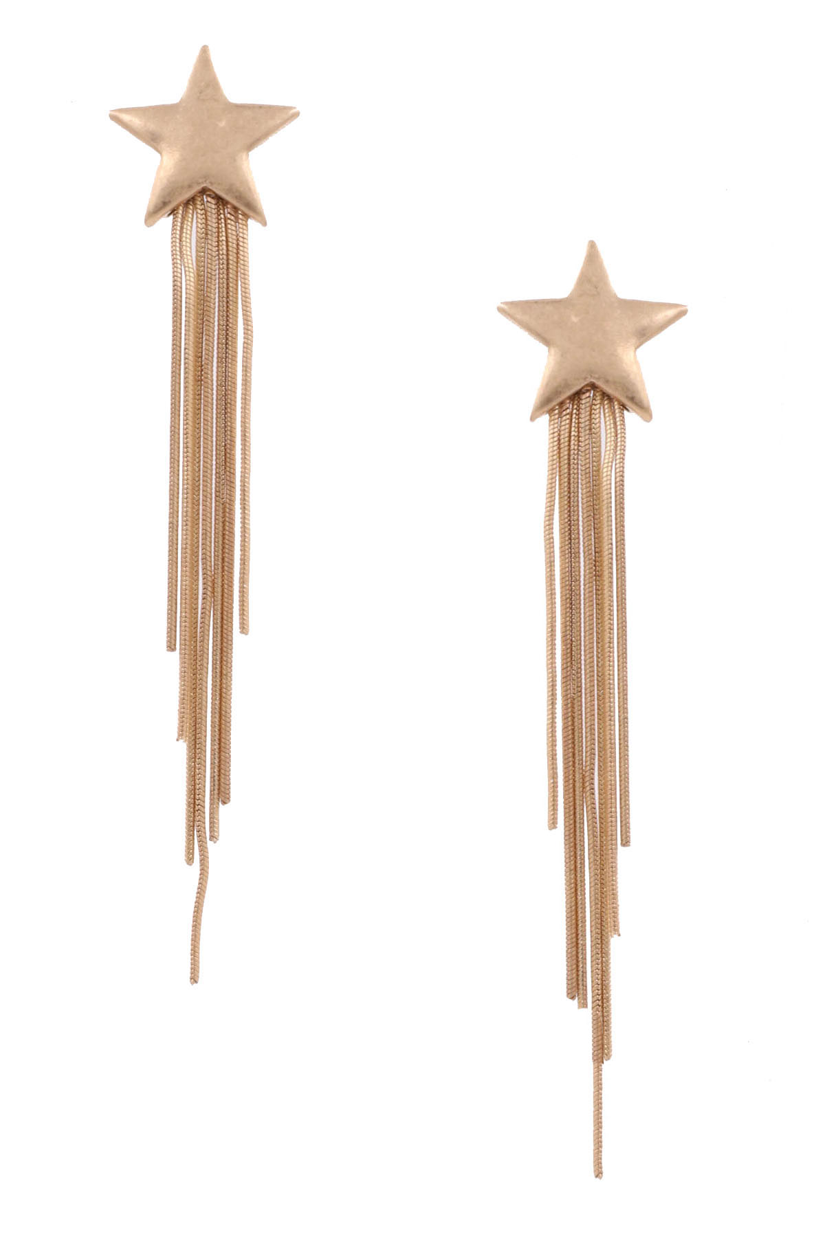 tassel star stud earrings