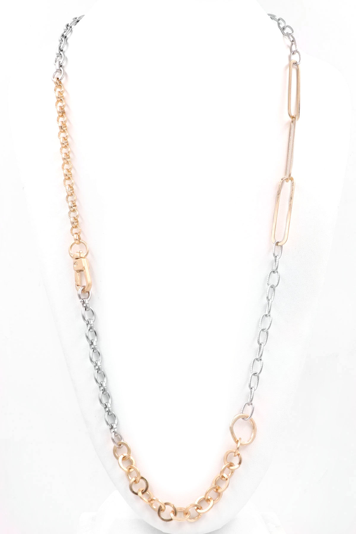 2 TONE Chain Necklace - Necklaces