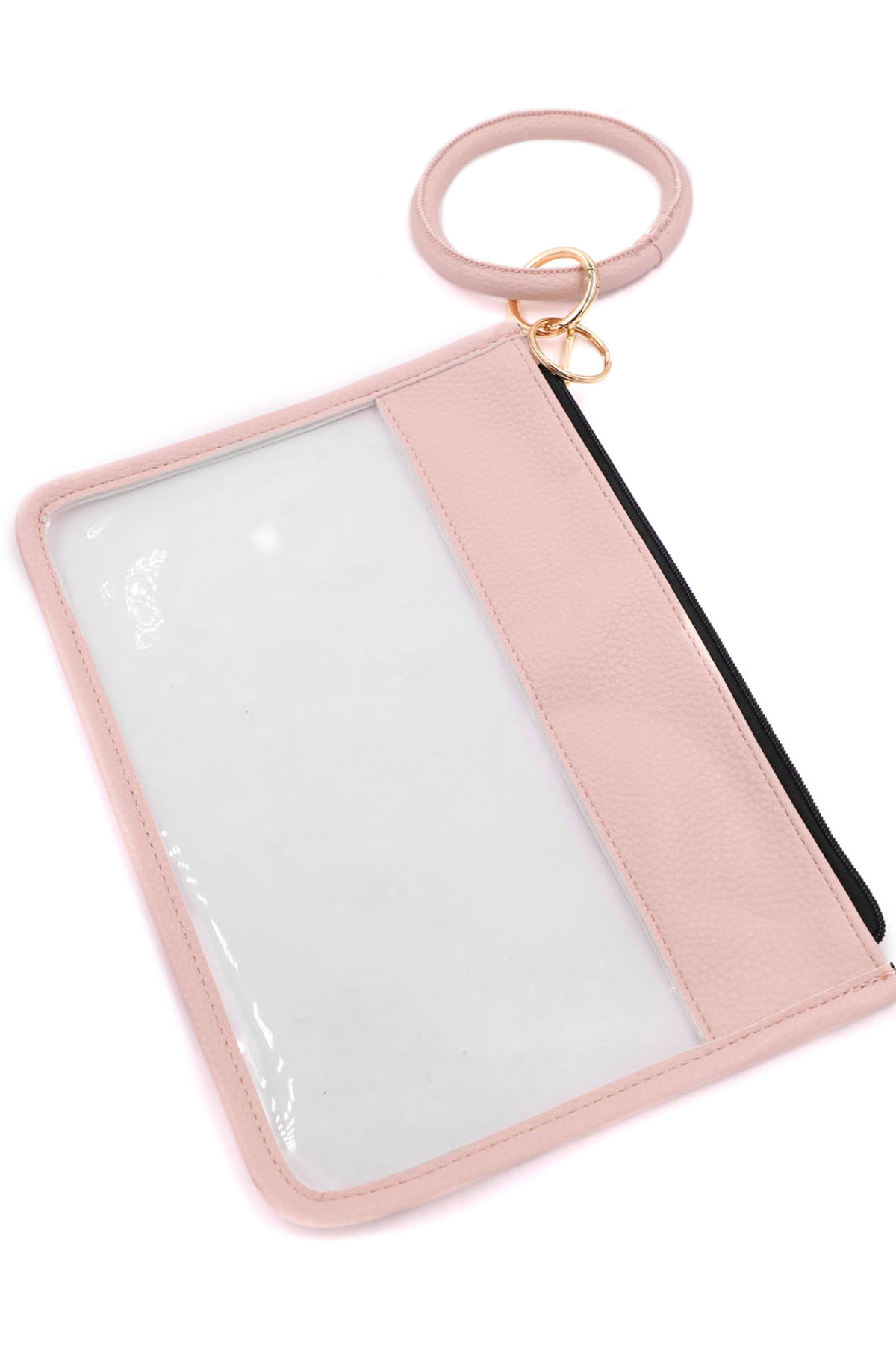 PINK Clear Pouch Keychain - Key Chains