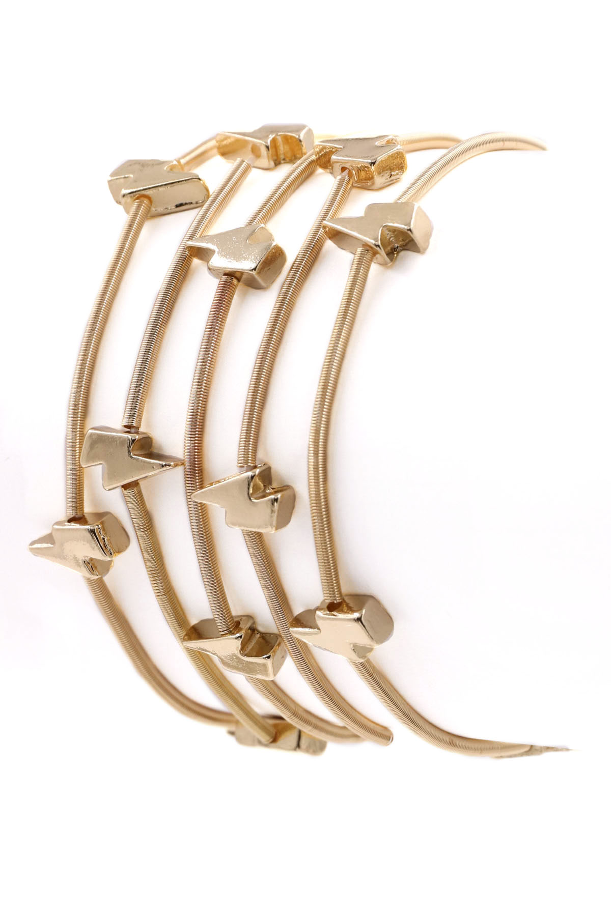 GOLD Lightning Bracelet Set - Bracelets