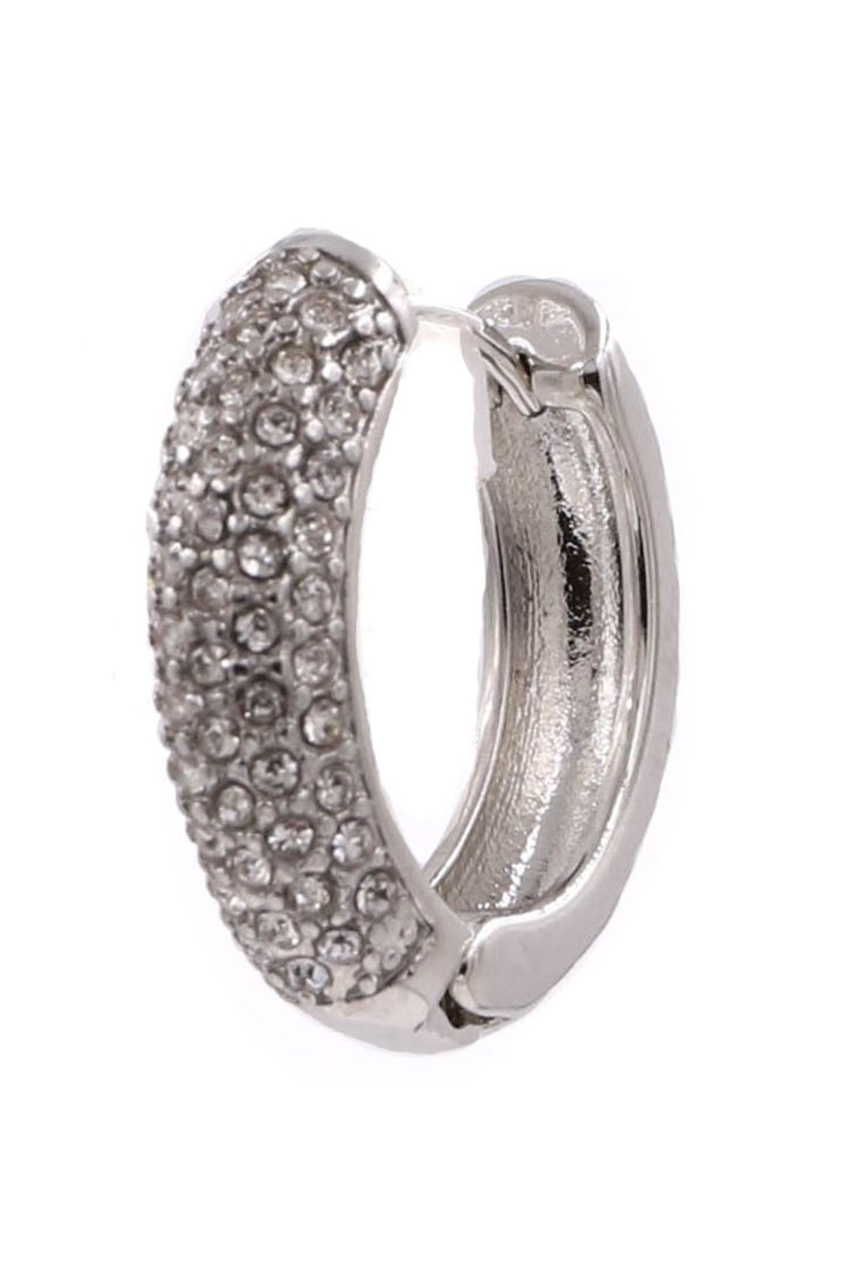 GOLD Rhinestone Hoop Earrings