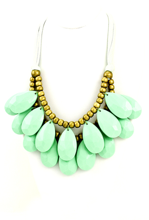 Faceted Teardrops Necklace