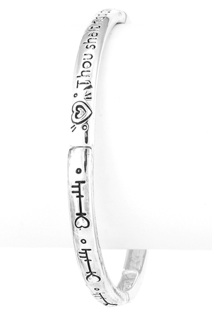 'Thou shalt not covet' Stretch Bracelet