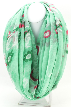 Floral Print Infinity Scarf