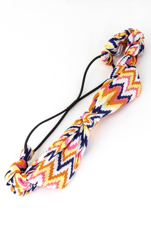 Jagged Chevron Print Headband