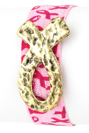 Breast Cancer Awareness Hair Tie/Bracelet