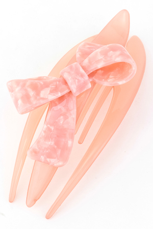 Celluloid Bow Hair Clip