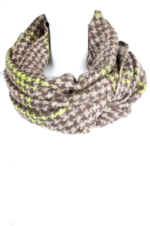 Knitted Pattern Infinity Scarf