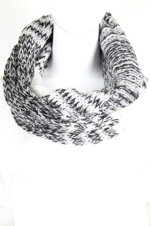 Knitted Sequin Infinity Scarf