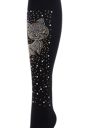 Rhinestone Studded Fox Stockings