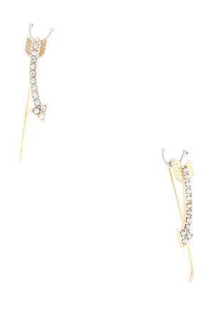 Pave Arrow Ear Crawler