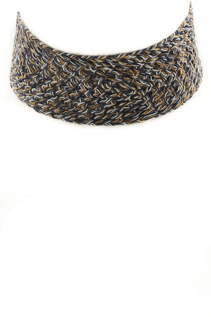 Tweed Choker Necklace