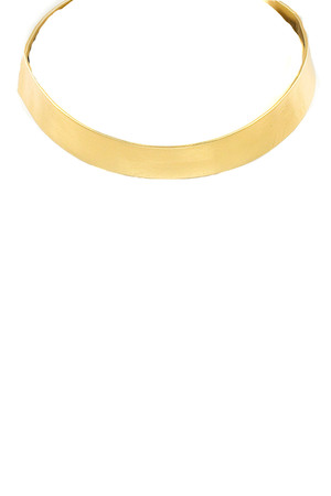 Thin Pleather Choker Necklace