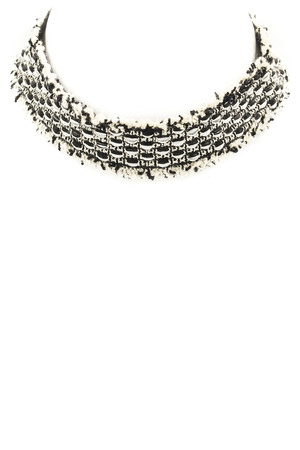 Tweed Choker Necklace