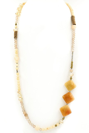 Semi-Precious Stone/Faceted Bead Necklace