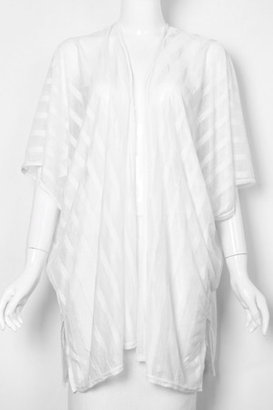 Bold Stripe Kimono Cover up