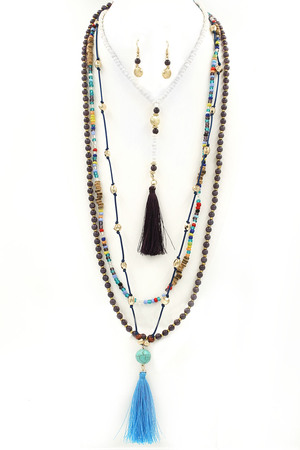 Assorted Bead Necklace Set