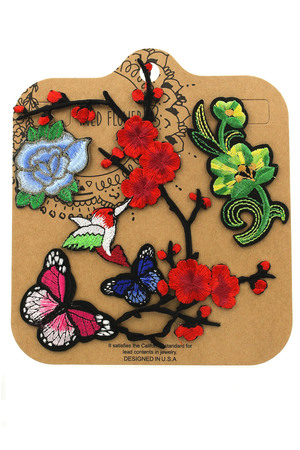 Hummingbird/Butterfly/Flower Patch Set