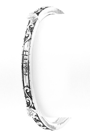 'FAITH' Engraved Bracelet