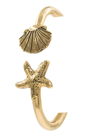 Starfish/Shell Cuff Bracelet
