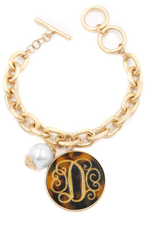 Monogram Disc Chain Bracelet