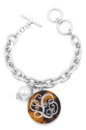 Monogram Disc Chain Bracelet