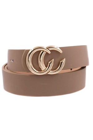 Double CC Buckle Belt